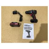 Hyper Tough 20V Max Brushless 2-Speed Cordless Hammer Drill with 1.5Ah Lithium-Ion Battery and Charger