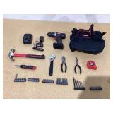 Hyper Tough 20V Max Lithium-Ion 3/8 inch Cordless Drill, 70-Piece Home Tool Set, 1.5Ah Lithium-Ion Battery & Charger, Bit Holder, & Storage Bag