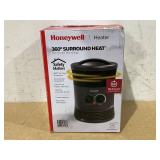 Honeywell HHF360V 360 Degree Surround Fan Forced Heater with Surround Heat Output Charcoal Grey Energy Efficient Portable Heater with Adjustable Thermostat & 2 Heat Settings, Small