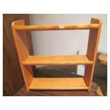 2 Wooden Display Shelves