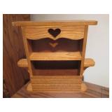 2 Wooden Display Shelves