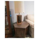 Lamp and Vintage End Table
