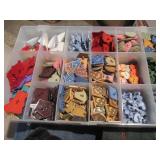 4 storage containers, FULL