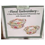 NIB 6 PIECE OVAL OVENWARE SET