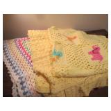 Afghans hand knitted and or crochet