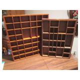 2 Wooden Shelves