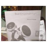 NIB Dual Circulation Fan