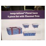 NIB Temptations 6 Piece Set with Insulated Carrier