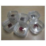 20CTW CRYSTAL QTZ 6 LAB RUBIES