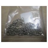 SILVER CRIMPED OVAL UNFINISHED CHAIN