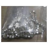 BLACK MOTHER OF PEARL STERLING & 18K GOLD OVER STERLING SILVER PENDANT