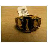 SMOKEY QUARTZ RING SIZE 9