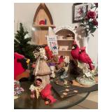 Cardinal and Flower Decor