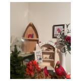 Cardinal and Flower Decor