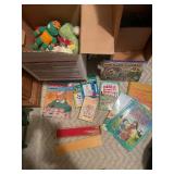 Lot of Vintage Toys and Childrenâs Books