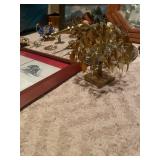 Collection of Decorative Artwork, Figurines, and Wall Hanging Pieces