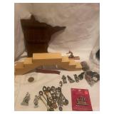 Collection of Vintage Miniature Figurines and Souvenirs