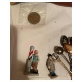 Collection of Vintage Miniature Figurines and Souvenirs