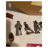 Collection of Vintage Miniature Figurines and Souvenirs