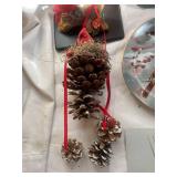 Cardinal Themed Decorative Collection: Vintage Plates, Figurine, and Accents