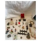 Eclectic Collection of 24 Decorative Miniatures and Trinkets
