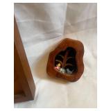 Assorted Home Decor Lot with Clocks, Artwork, and Figurine