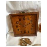 Assorted Home Decor Lot with Clocks, Artwork, and Figurine