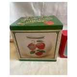 Apple Tree Collection Vase and Cardinal Clock Set