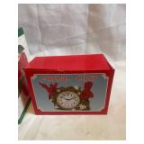 Apple Tree Collection Vase and Cardinal Clock Set