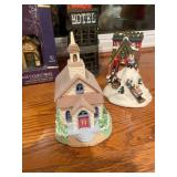 Set of 6 Holiday Village Collectibles