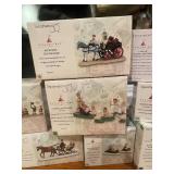 Collection of 12 Department 56 Seasons Bay Village Scene Figurines