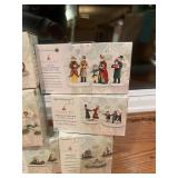 Collection of 12 Department 56 Seasons Bay Village Scene Figurines