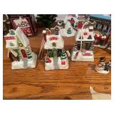 Holiday Village Collection with Houses and Figurines