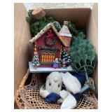 Collection of Holiday Decorations and Village Sets