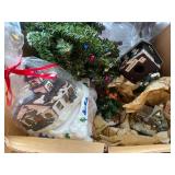 Collection of Holiday Decorations and Village Sets