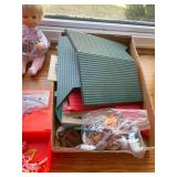 Vintage Doll Collection with Accessories and Dollhouse Parts