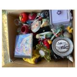 Assorted Vintage Collectibles Lot: Figurines, Glassware, and Decor