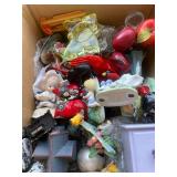 Assorted Vintage Collectibles Lot: Figurines, Glassware, and Decor
