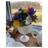 Assorted Vintage Collectibles Lot: Figurines, Glassware, and Decor