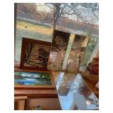 Assorted Framed Artwork Collection with Rustic and Floral Themes