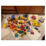 Large Collection of Assorted LEGO Duplo and Toy Vehicles