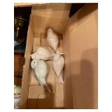 Large Collection of Decorative Figurines, Sewing Accessories, and Kitchen Items