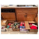 Large Assortment of Christmas Decorations and Collectibles