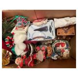 Large Assortment of Christmas Decorations and Collectibles
