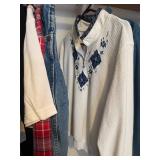 Collection of Ladies Tops and Jackets with Embroidered Designs in Various Sizes