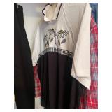 Collection of Ladies Tops and Jackets with Embroidered Designs in Various Sizes