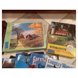 Collection of Farm & Ranch Magazines and 3D Jigsaw Puzzles