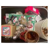 Assorted Holiday Themed Decorations and Ornaments Collection