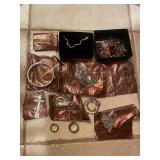Assorted Sterling Silver Jewelry Collection with Necklaces, Bracelets, and Rings