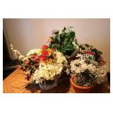 mixed artificial flowers...